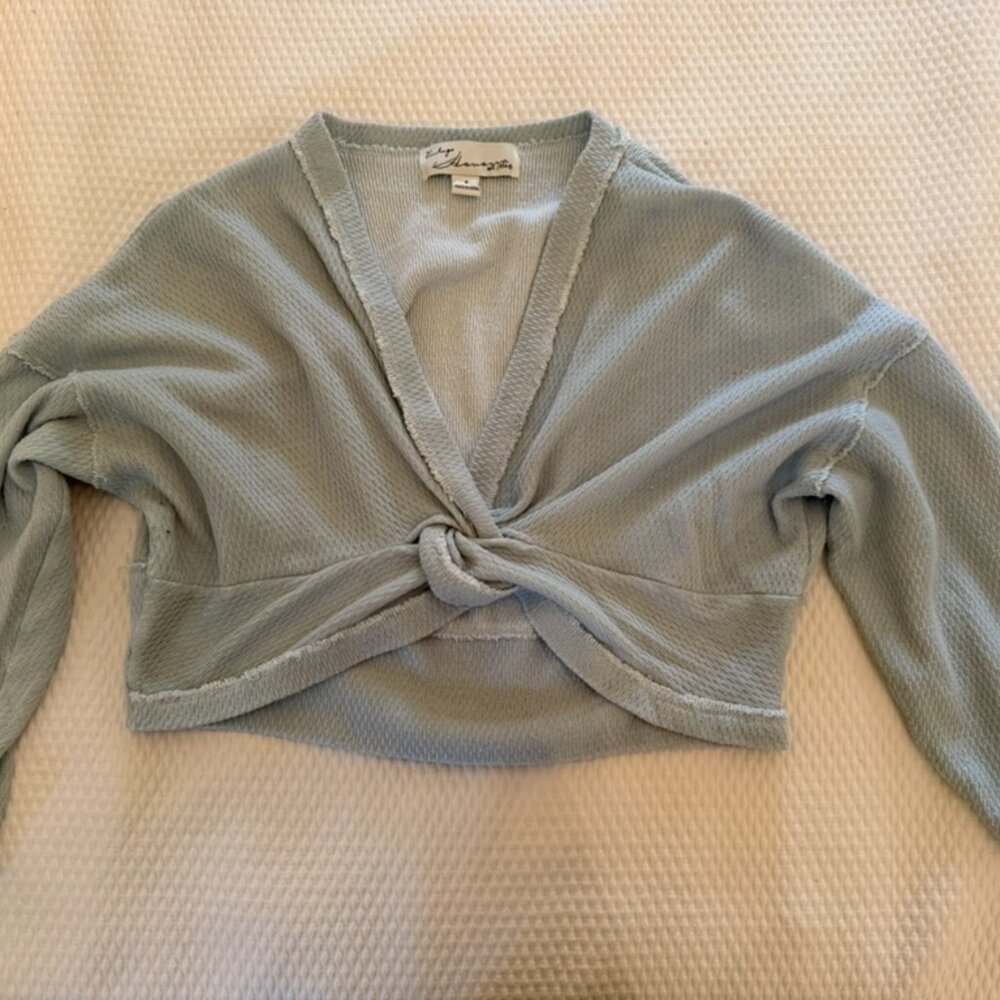 Vintage Havana Long sleeve Cover up top- Size S